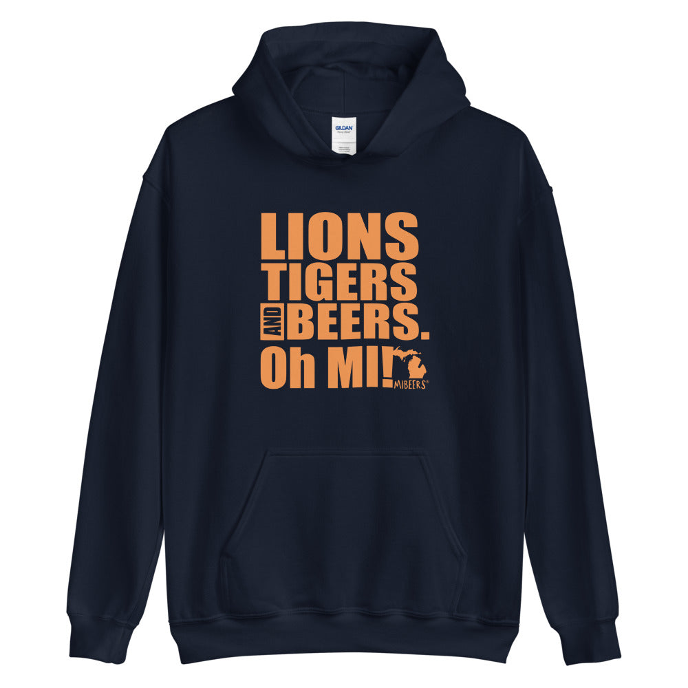 Lions, Tigers and Beers. Oh MI!™ (Tigers - orange) - MIbeers